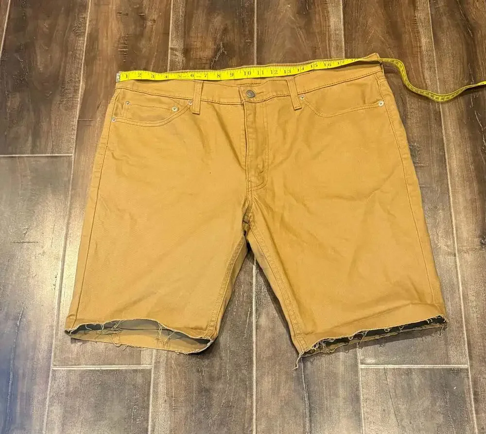 Levi's 511 Slim Fit Cut-Off Khaki Denim Shorts